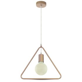 Függeszték, geometriai, E27, pezsgőarany, V-TAC, 3837