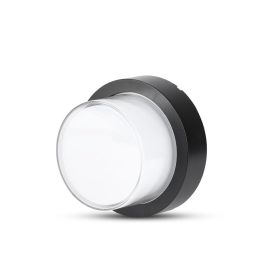   Kültéri LED fali lámpa, 12w, 3000K, meleg fehér, 900lm, 158°, fekete, CRI>80, IP65, V-TAC, 8541
