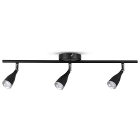   LED fali spot lámpa tripla fej, 13,5w, 3000K, meleg fehér, 1080lm, 100°, fekete, CRI>80, V-TAC, 8271