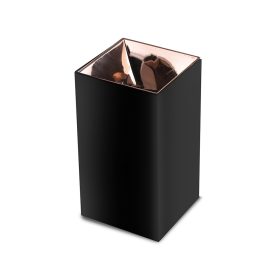   LED négyzet alakú mennyezeti lámpatest, GU10, fekete, rózsaarany, V-TAC, 8993