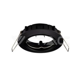 LED spotlámpa keret kerek, GU10, fekete, V-TAC, 8955