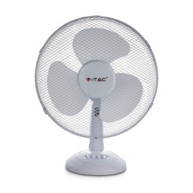 16 hüvelykes asztali ventilátor, 40w, fehér, V-TAC, 7925