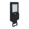 Szolár LED utcai lámpa, 40w, 6000K, hideg fehér, 6000lm, fekete, IP65, V-TAC, 5504