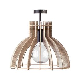 WOODY-4 FÜGGESZTÉK 1XE27 FEKETE/FA