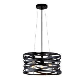 HELIX FÜGGESZTÉK 3XE27 FEKETE