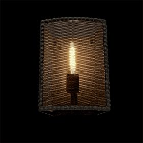 CARTER FALI LÁMPA 1XE27 FEKETE