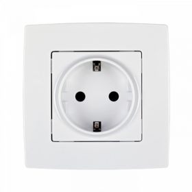 Dugalj , 16A , fehér metál