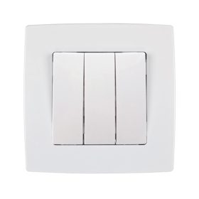 CITY HÁRMAS EGY PÓLUSÚ KAPCSOLÓ FEHÉR