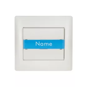 RHYME CSENGŐKAPCSOLÓ NÉVKÁRTYÁVAL FEHÉR METÁL