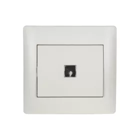 RHYME JELZŐFÉNYES NYOMÓGOMB FEHÉR METÁL