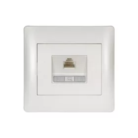 RHYME SZÁMÍTÓGÉP HÁLÓZATI ALJZAT (CAT6e) FEHÉR METÁL