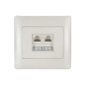 RHYME SZÁMÍTÓGÉP HÁLÓZATI ALJZAT (DUPLA) FEHÉR METÁL