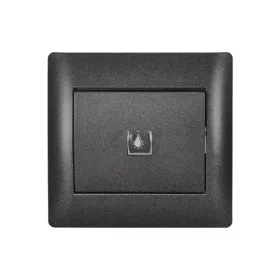 RHYME JELZŐFÉNYES NYOMÓGOMB GRAFIT METÁL