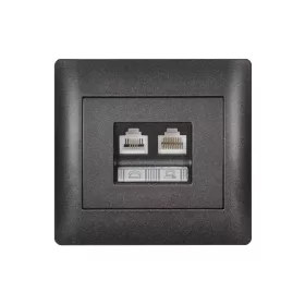   RHYME TELEFON ALJZAT + SZÁMÍTÓGÉP HÁLÓZATI ALJZAT GRAFIT METÁL