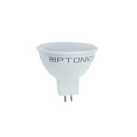   LED spotlámpa MR16 110° 5 év garancia, 7W, 4500K, természetes fehér, 600 lm, fehér, Optonica, 1765