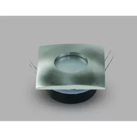   Spotlámpa négyzet alakú alumínium max 35w, GU10, szatén nikkel, IP65, Optonica, 2012