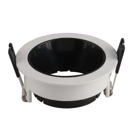 Spotlámpa kerek, GU10, fehér/fekete, Optonica, 2048