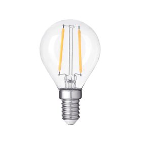   LED izzószálas G45 E14 átlátszó üveg fényerőszabályozható, 4W, 2700K, meleg fehér, dimmelhető, 400 lm, Optonica, 1417