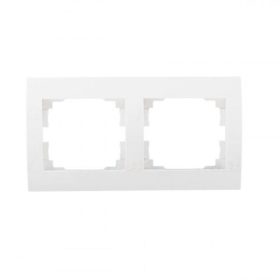   Kettes keret, kapcsoló , vízszintes , fehér színű , Kanlux , LOGI