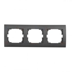   3-as keret, kapcsoló , vízszintes , grafit színű , Kanlux , LOGI