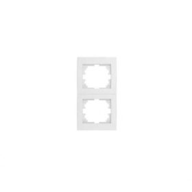   Kettes keret, kapcsoló , függőleges , fehér , Kanlux , LOGI