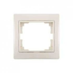   1-es keret, vízszintes kapcsoló , krémszínű , Kanlux,  DOMO