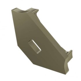   Végzáró CORNER alumínium U profilhoz , lyukas , INOX , aranybarna