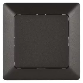   EMOS Nyomógomb 1/0 - csengő, antracit, 250V, anthracite, IP20, A6100.9