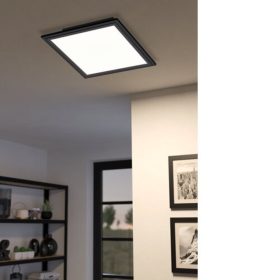   LED panel , falon kívüli , 15.3W , CCT , dimmelhető , 30 x 30 cm , fekete , EGLO Connect.Z , Zigbee , SALOBRENA-Z , 900049