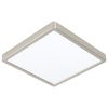 LED panel , falon kívüli , 16.5W , CCT , dimmelhető , 21 x 21 cm , négyzet , matt nikkel , IP44 , EGLO Connect.Z , Zigbee , FUEVA-Z , 900115