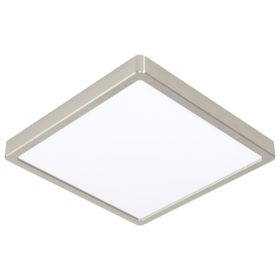   LED panel , falon kívüli , 16.5W , CCT , dimmelhető , 21 x 21 cm , négyzet , matt nikkel , IP44 , EGLO Connect.Z , Zigbee , FUEVA-Z , 900115