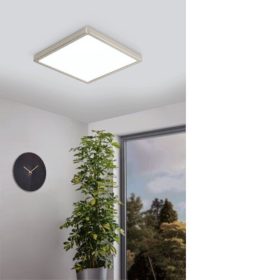  LED panel , falon kívüli , 19.5W , CCT , dimmelhető , 28.5 x 28.5 cm , négyzet , matt nikkel , IP44 , EGLO Connect.Z , Zigbee , FUEVA-Z , 98852