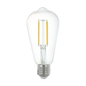   LED lámpa , égő , izzószálas hatás , filament , E27 , Edison , ST64 , 6W , meleg fehér , dimmelhető , EGLO Connect.Z , Zigbee , 12227