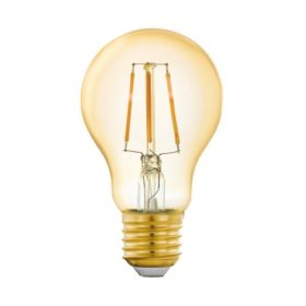   LED lámpa , égő , izzószálas hatás , filament , E27 , 4.9W , meleg fehér , dimmelhető , borostyán ságra , EGLO Connect.Z , Zigbee , 12221