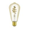 LED lámpa , égő , izzószálas hatás , filament , E27 , Edison , ST64 , 4.9W , CCT , dimmelhető , borostyán ságra , EGLO Connect.Z , Zigbee , 12242