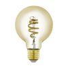 LED lámpa , égő , izzószálas hatás , filament , E27 , G80 , 4.9W , CCT , dimmelhető , borostyán ságra , EGLO Connect.Z , Zigbee , 12243