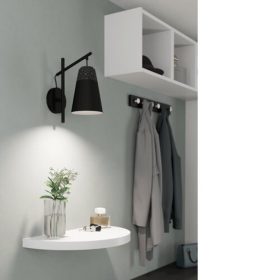   EGLO , 99546 , CANTERRAS , fali l&aacute;mpa , E27 , 1X40W , IP20 , sz&uuml;rke, feh&eacute;r