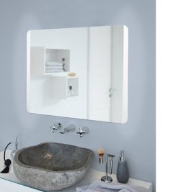   Tükör LED világítással , négyzet , 80 x 60 cm , 24W , 3000/4000/6500K , IP44 , EGLO , BUENAVISTA , 99854