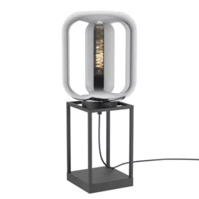   EGLO , 39988 , BULCIAGO , asztali lámpa , E27 , 1X40W , IP20 , fekete-átlátszó