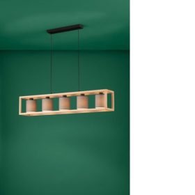   EGLO , 390109 , GRANADOS , f&uuml;ggeszt&eacute;k , E27 , 5X25W , IP20 , cappuccino, feh&eacute;r