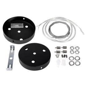 Mennyezeti lemez függőlámpákhoz, fekete, Optonica, 5181