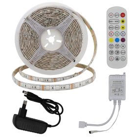   Vízálló LED szalag szett adapter + ir vezérlő + távirányító RGB 60LEDs, 36W, dimmelhető, 2400 lm, IP54, Optonica, 4323