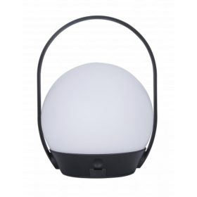   LED lámpatest , hordozható , asztali , 3.3W , RGB , CCT , dimmelhető , fekete , beltéri/kültéri , IP54 , LUTEC CONNECT , CARDI