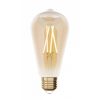 LED lámpa , égő , izzószálas hatás , filament , Edison , E27 , ST64 , 7.2W , dimmelhető , CCT , LUTEC CONNECT