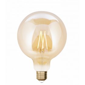   LED lámpa , égő , izzószálas hatás , filament , gömb , E27 , G95 , 7.5W , dimmelhető , CCT , LUTEC CONNECT