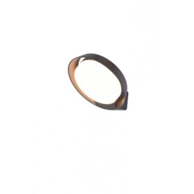   LED lámpatest , kültéri , fali , 15W , meleg fehér , szürke , IP54 , LUTEC , POLO