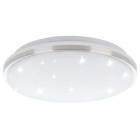   LED lámpatest , mennyezeti , 18W , kristály hatású , természetes fehér , acél , fehér ,  EGLO , MARUNELLA , 75626