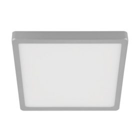   LED panel , 20.5W , falon kívüli , négyzet , meleg fehér , ezüst keret ,  EGLO , MOLAY , 75531