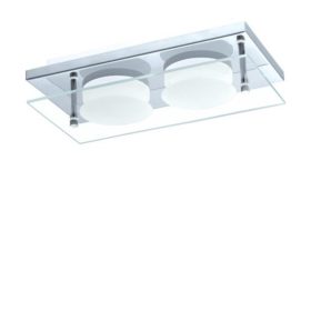   EGLO , 75327 , ABIOLA , fali-mennyezeti l&aacute;mpa , 3000 K , LED , 2X6W , IP20 , &aacute;tl&aacute;tsz&oacute;, szatin&aacute;lt