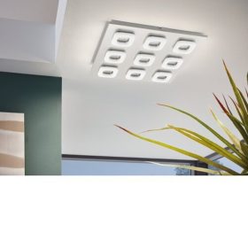   EGLO , 97013 , LITAGO , fali-mennyezeti l&aacute;mpa , 3000 K , LED , 9X4W , IP20 , feh&eacute;r